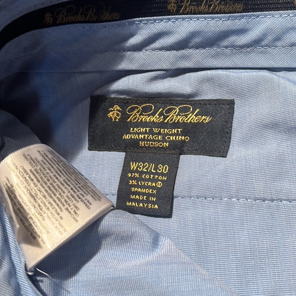 Brooks Brothers Dress Chino. Flat front. Tan - Picture 2 of 3